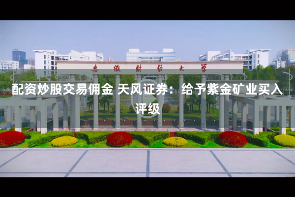 配资炒股交易佣金 天风证券：给予紫金矿业买入评级