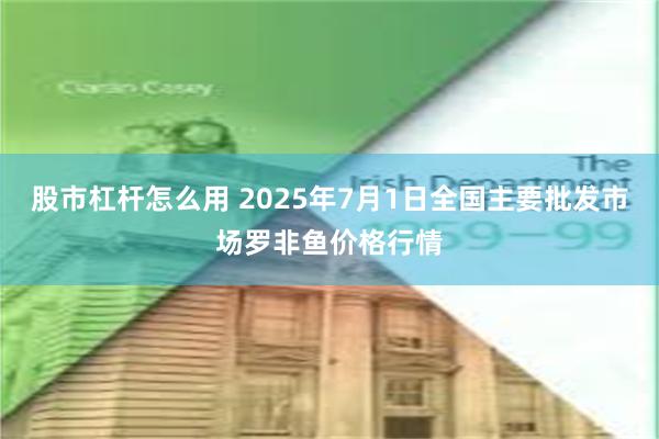 股市杠杆怎么用 2025年7月1日全国主要批发市场罗非鱼价格行情