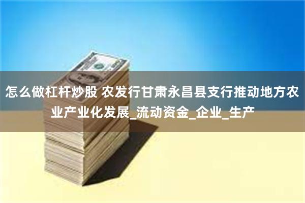 怎么做杠杆炒股 农发行甘肃永昌县支行推动地方农业产业化发展_流动资金_企业_生产