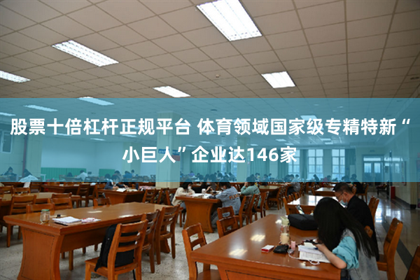股票十倍杠杆正规平台 体育领域国家级专精特新“小巨人”企业达146家