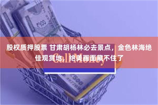 股权质押股票 甘肃胡杨林必去景点，金色林海绝佳观赏地，绝美画面藏不住了