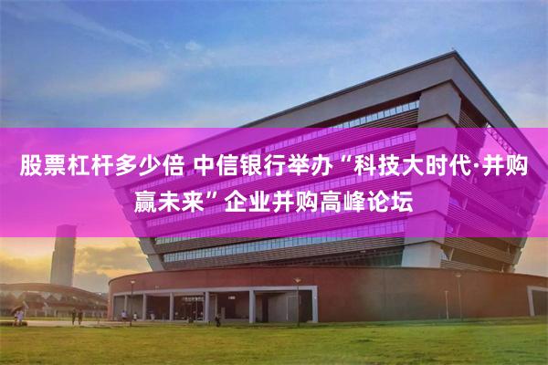 股票杠杆多少倍 中信银行举办“科技大时代·并购赢未来”企业并购高峰论坛