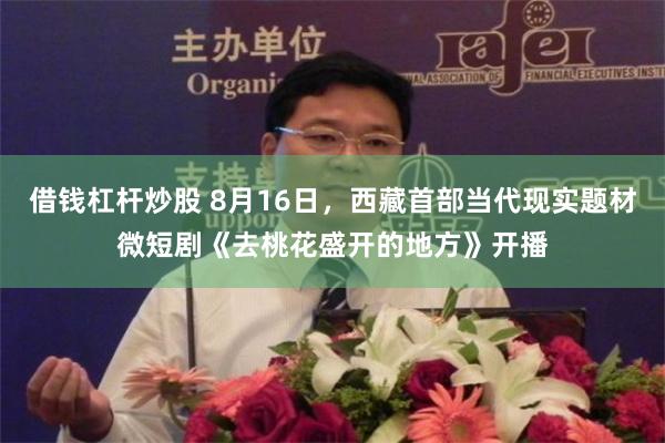 借钱杠杆炒股 8月16日，西藏首部当代现实题材微短剧《去桃花盛开的地方》开播