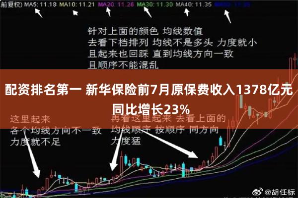 配资排名第一 新华保险前7月原保费收入1378亿元 同比增长23%