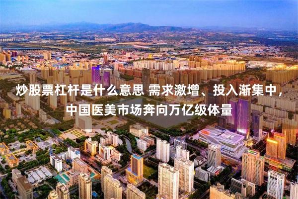 炒股票杠杆是什么意思 需求激增、投入渐集中，中国医美市场奔向万亿级体量