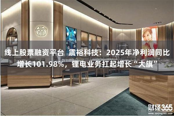 线上股票融资平台  震裕科技：2025年净利润同比增长101.98%，锂电业务扛起增长“大旗”