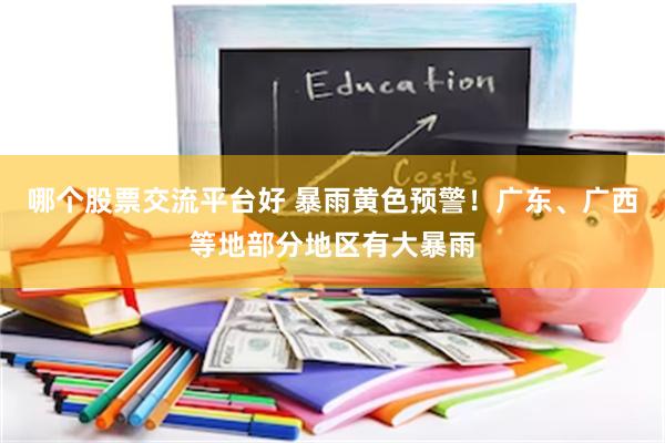 哪个股票交流平台好 暴雨黄色预警！广东、广西等地部分地区有大暴雨