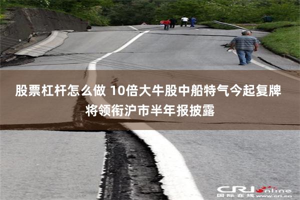 股票杠杆怎么做 10倍大牛股中船特气今起复牌 将领衔沪市半年报披露