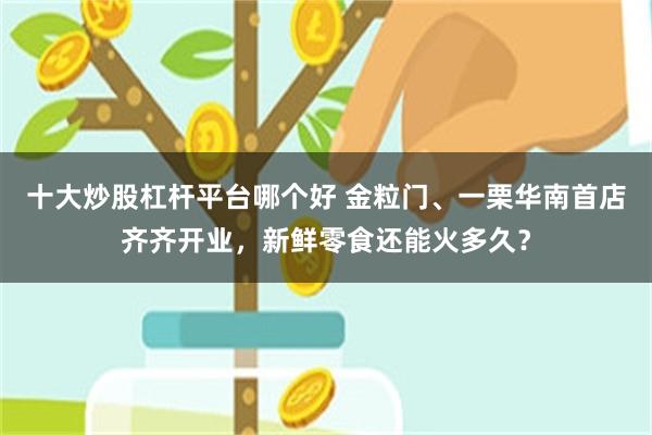 十大炒股杠杆平台哪个好 金粒门、一栗华南首店齐齐开业，新鲜零食还能火多久？