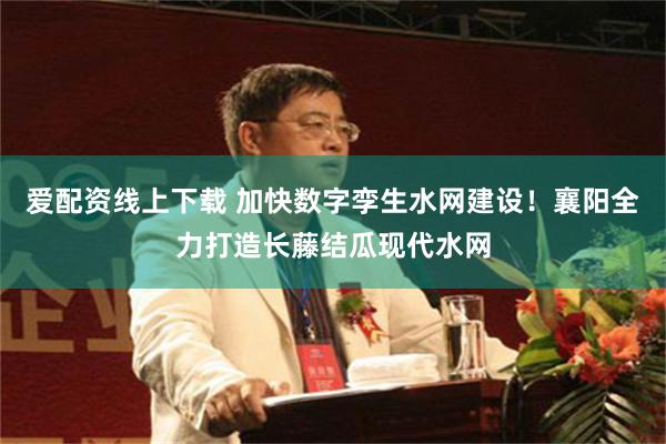 爱配资线上下载 加快数字孪生水网建设！襄阳全力打造长藤结瓜现代水网